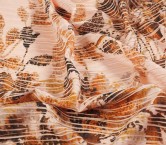 Peach pleated print dis.g0625