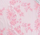 Rayas en cot/pl bordado rosa