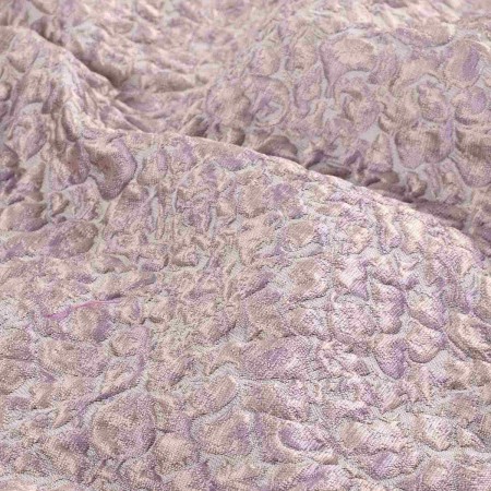 Jacquard gofrado rosa púrpura