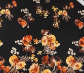 Ocher flowers printed 584 mikado