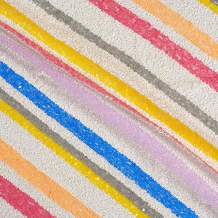 Multicolor rainbow sequins