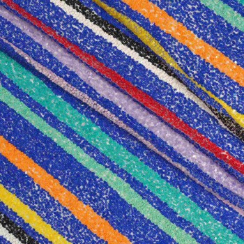 Rainbow sequins multicolor azul