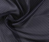 Organza e0170 printed dots navy/white