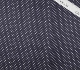 Organza e0170 printed dots navy/white