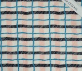 Lino bordado geometrico ivory