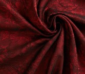 Red jacquard