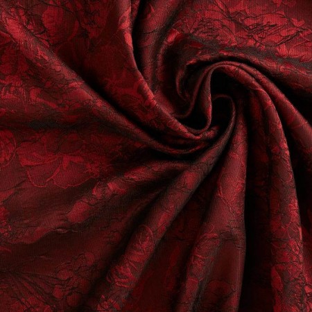 Red jacquard