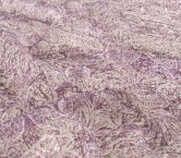 Violet printed sequins embroidery