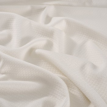 Jacquard tinto pezza blanco