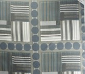 Blue grey organza 113 print rappord 0.71cm