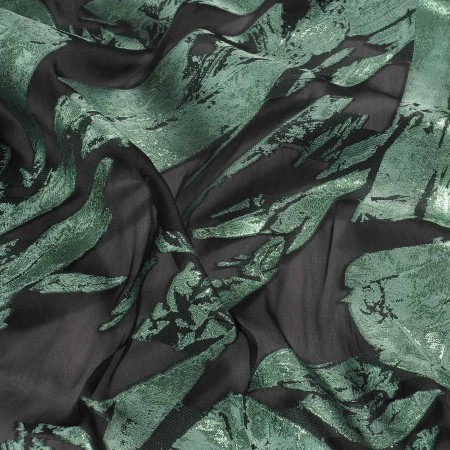 Jacquard lame verde