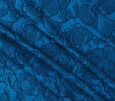 Jacquard flor azul