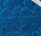 Blue flower jacquard